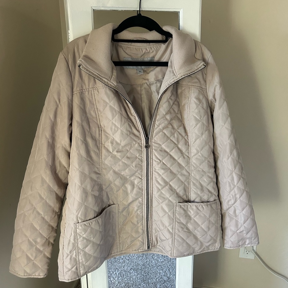 Marc New York Beige Quilted Jacket